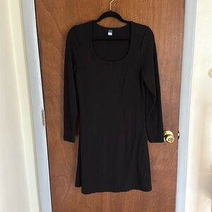 Long sleeve fit and flare dress
